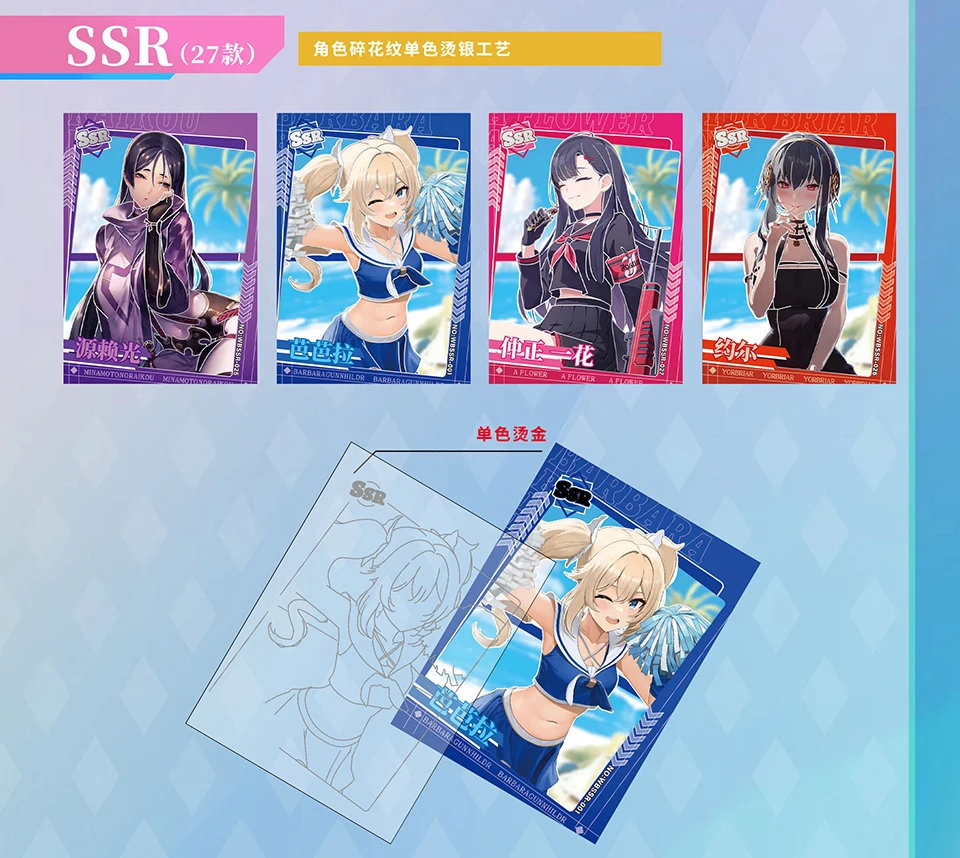 Premium Anime Waifu Sammelkarten „Stunning Beauty“ – Holografische Laser-Craft UR Seltene Sammelkarten Geschenkbox & Booster-Packs – Detail 25