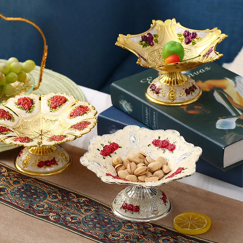 

European style home creative fruit tray, living room coffee table, fashionable multifunctional dry fruit tray, KTV high-end snac