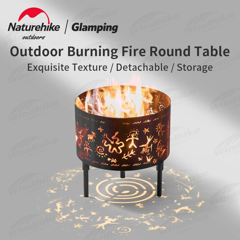 mineraal Biscuit karbonade Naturehike Outdoor Winter Ronde Brandhout Kachel Camp Verwarming Fire Ijzer  Houtskool Oven Reizen Picknick Tool Gratis Geven Opbergtas|Buiten kachels|  - AliExpress