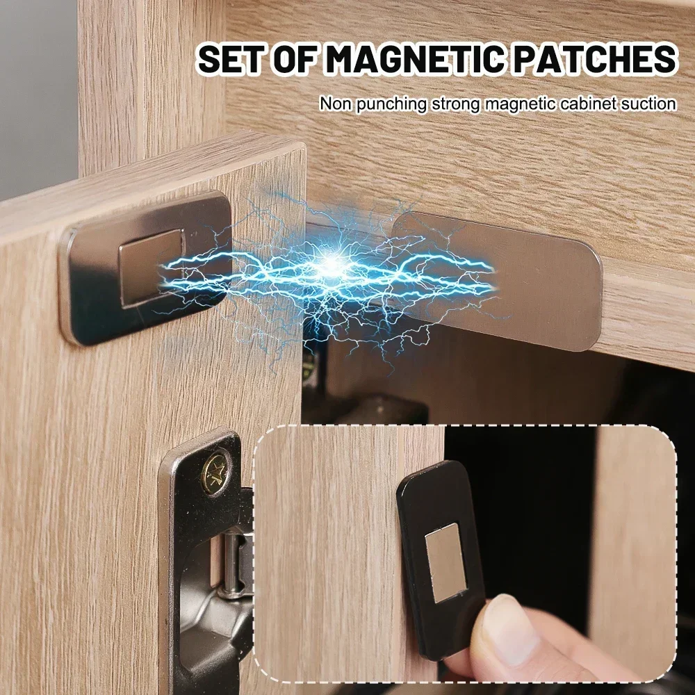 Magnetic Cabinet Catches Door Stop Self Adhesive Invisible Hidden Magnets Closet Furniture Cupboard Drawer Closer 20/2pc magnetic cabinet catches door catches cabinet door stop door stops magnetic cabinet latches