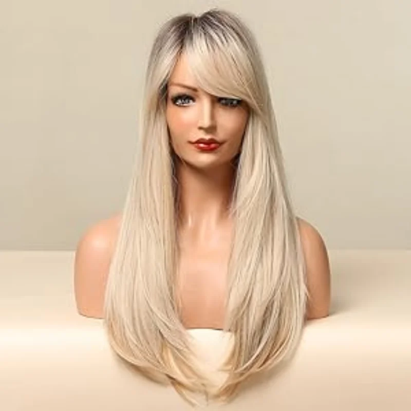 long blonde wig