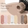 6PCS/SET 6ml Grey Color Glitter Nail Gel Set, UV Gel Nail Varnish Kit Soak Off UV LED Gel Semi-Permanent Nail Gel Set 4