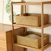 Handwoven Storage Basket Rattan Wicker Baskets Straw Weaving Organizer Sundries Storage Box Bread Picnic Basket Panier Rangement 6