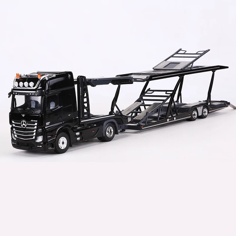 GCD 1:64 Actros Double Decker Car Trailer LHD Diecast Model