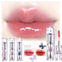 FLORTTE Mirror Water Glazed Lip Gloss Long Lasting Moisturizing Plumping Fade Lip Lines Lip Glaze Not Easy to Stain Cup Lipstick 1