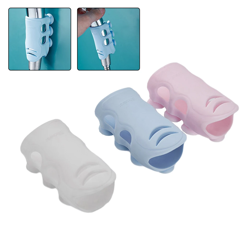 

1pc No-Punch Adjustable Shower Head Holder With Hook Movable Shower Head Bracket Household Bathroom Accessories