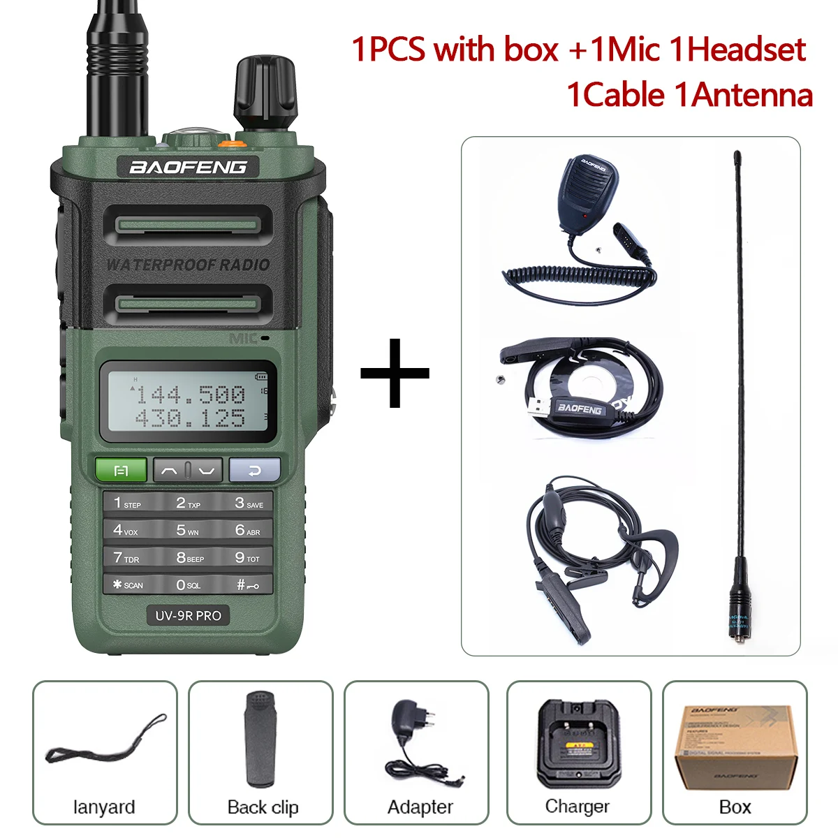 two way radios for sale Baofeng UV-9R PRO 10W Powerful Walkie Talkie CB set portable Handheld 50KM Long Range Two Way Radior upgrade of uv9r plus walkie talkie Walkie Talkie