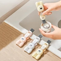 Rabbit Shaped Cup Lid Brush 4 In 1 Insulation Water Cup Brush Milk Bottle Nipple Cup Mouth Gap Cleaning Brush 2