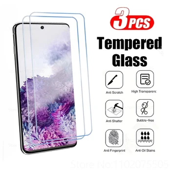 Protecteur d&rsquo;écran pour Samsung Galaxy S25 S24 S23 S21 Ultra S20 Plus S20 S21 S23 FE, 3 pièces, verre trempé pour Samsung S10 S9 S8 Plus