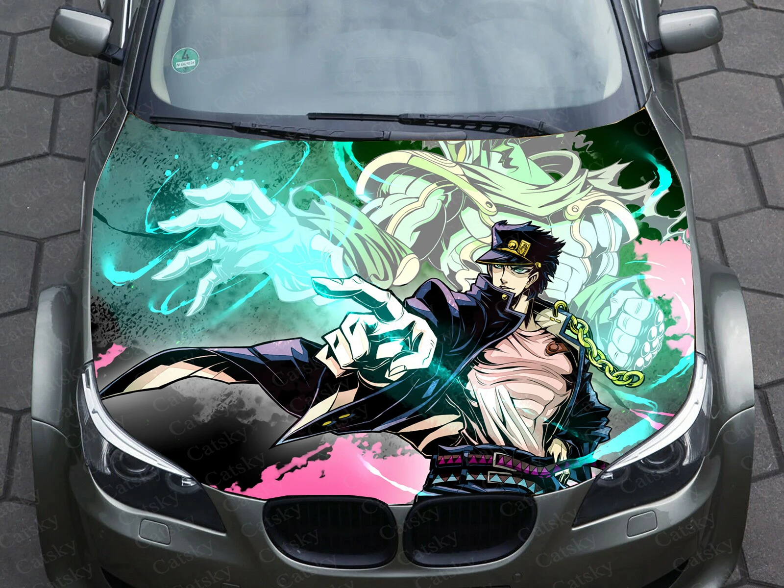 

JoJo's Bizarre Adventure Anime Vehicle Livery Sticker Manga Themed Hood Sticker Vinyl Sticker Universal Size Packing Sticker