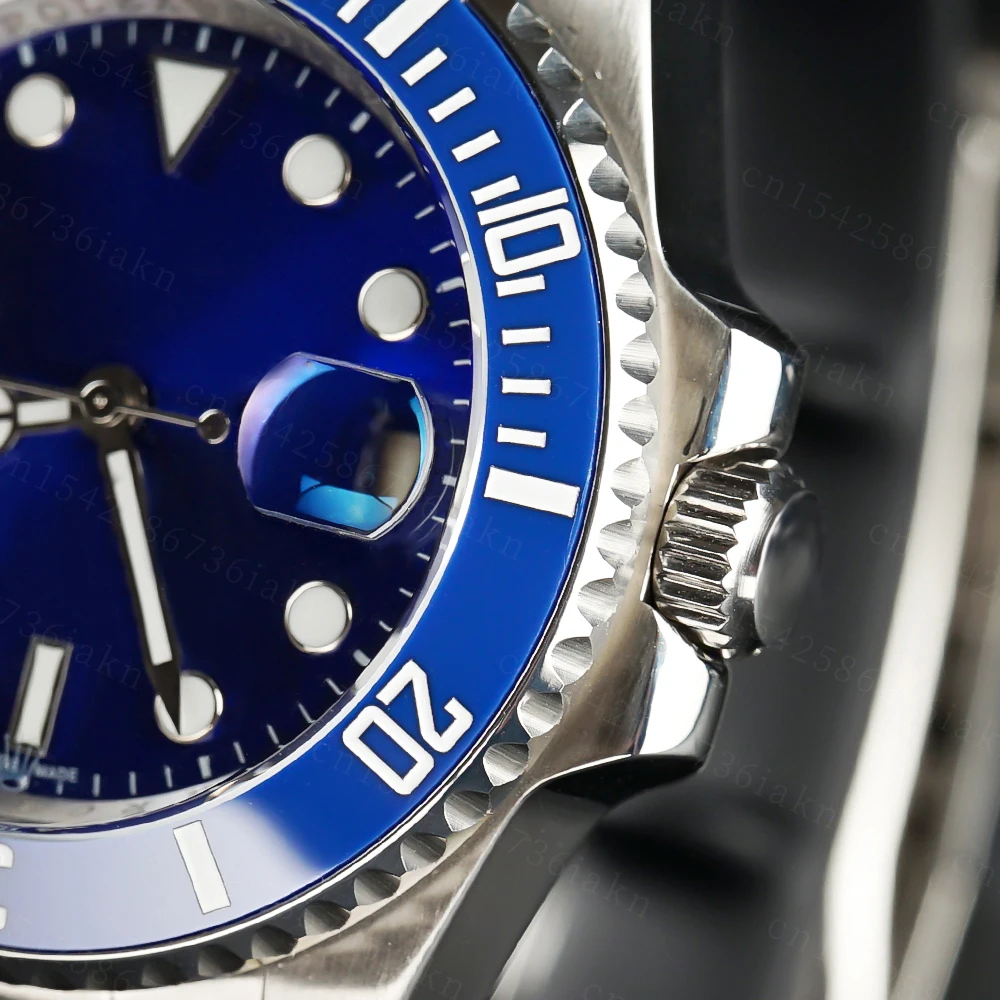 2022 Fashion New 40mm Men's Leisure Sports Sapphire Mirror Stainless Steel Material Waterproof Automatic Mechanical Watch