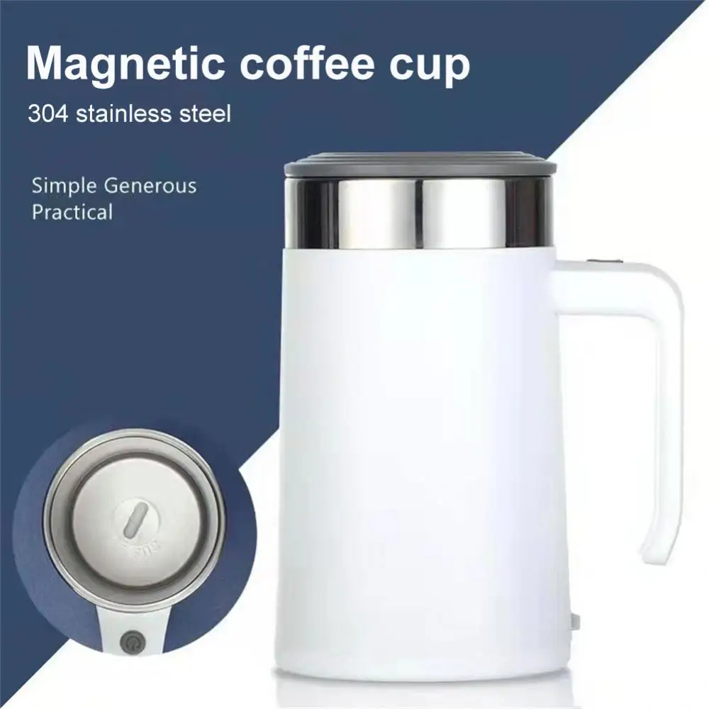 Self Stirring Mug Coffee Cup USB Rechargeable Automatic Magnetic Stirring  Cup 380ml Self Mixing Stainless Steel Coffee Cup - AliExpress