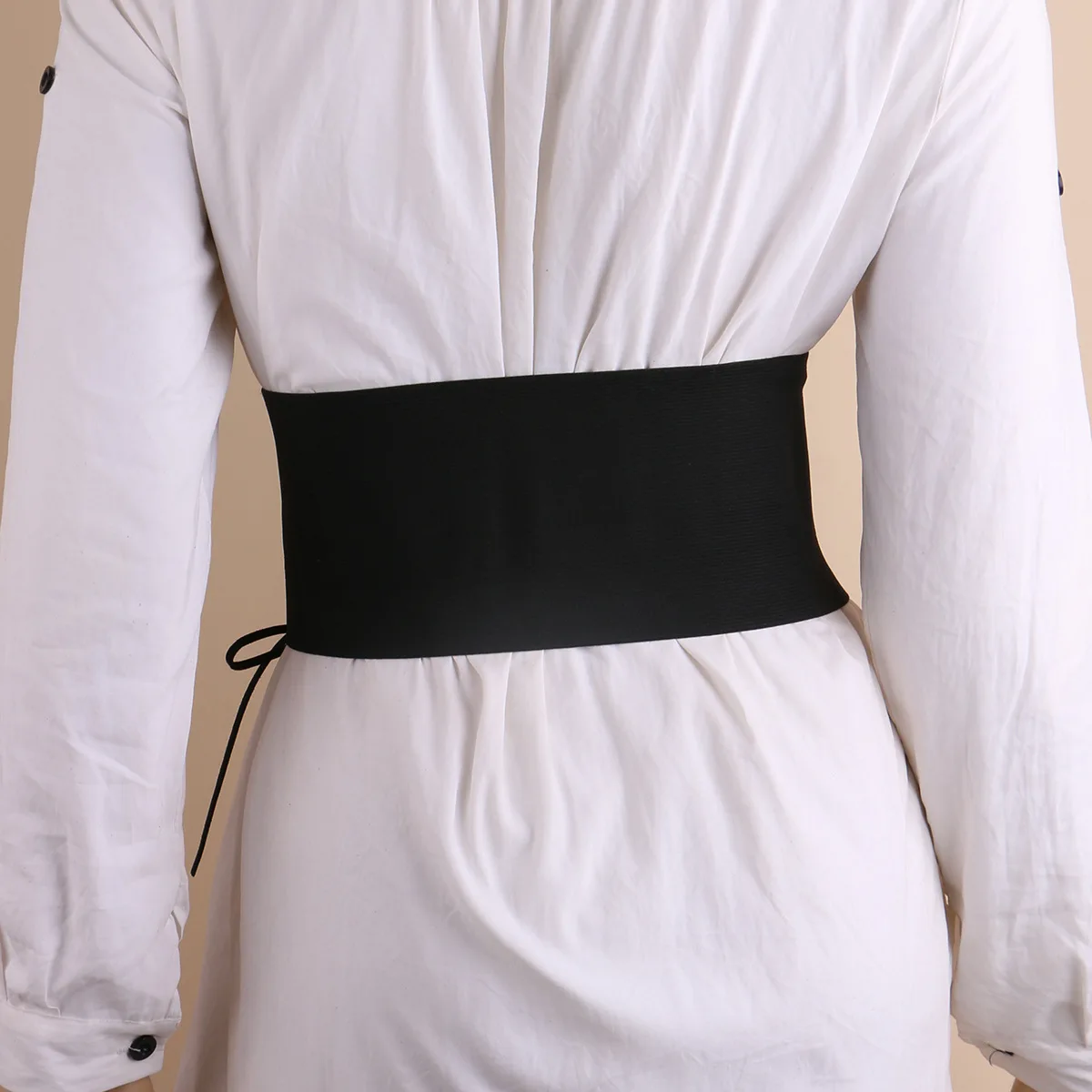 Fashion PU Leather Wide Belt Corset Lady Women Black Slim Body Front Zipper  Bandage Waistband Elastic Decor Dress Suit Straps - AliExpress