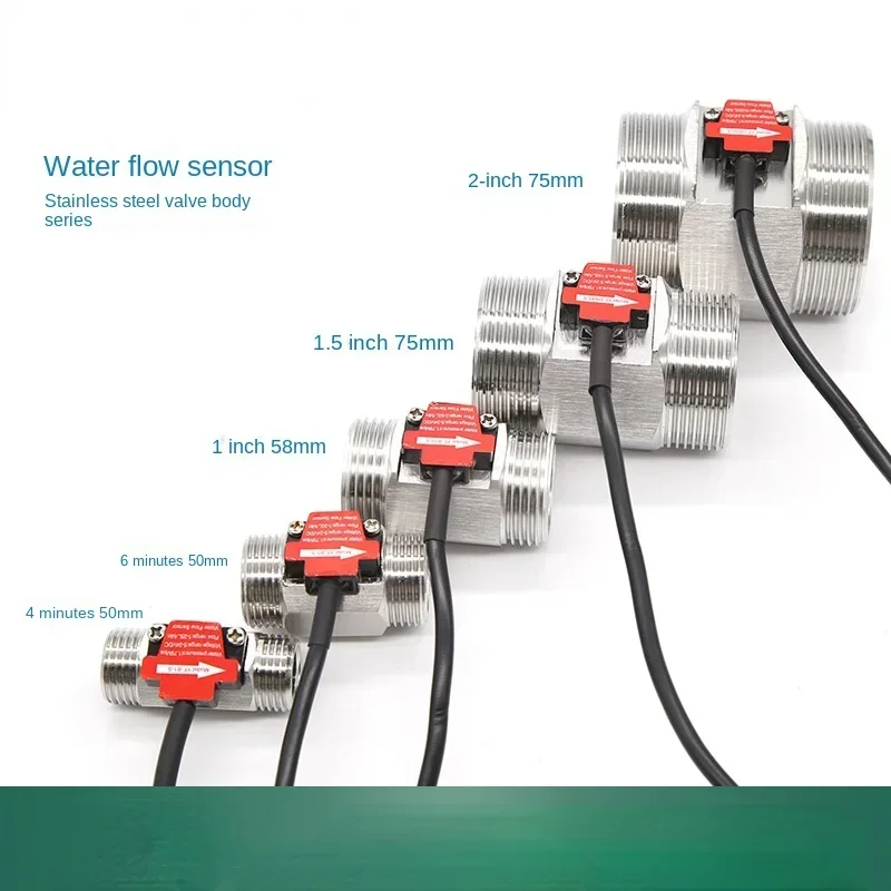 YF-B1-S 4 Minutes 50mm Stainless Steel Flow Meter,electromagnetic Flow Sensor Water Heater Water Dispenser Rate