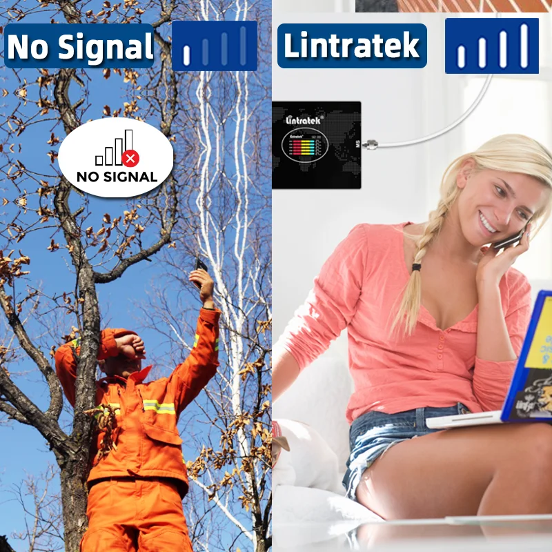 Lintratek 800 900 셀룰러 증폭기, 5 밴드 신호 리피터, GSM 2100 1800 LTE 부스터, 4 밴드 2G 3G 4G 인터넷 신호 증폭기