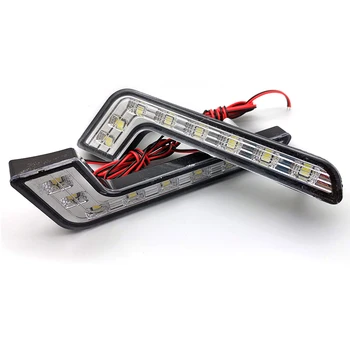 2 pz/set Auto Auto L-Type DRL lampada Super luminosa nebbia impermeabile luce di marcia diurna LED