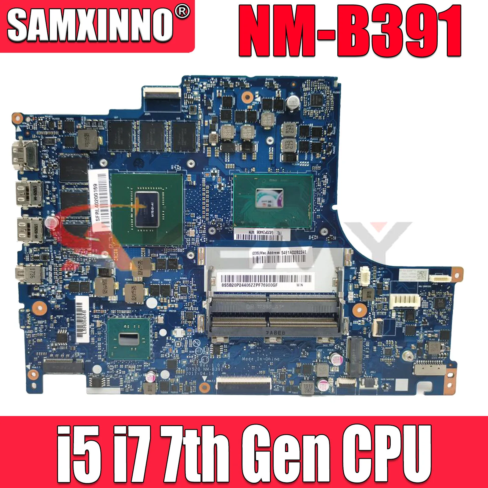 

Для Lenovo Y520-15IKBM материнская плата для ноутбука