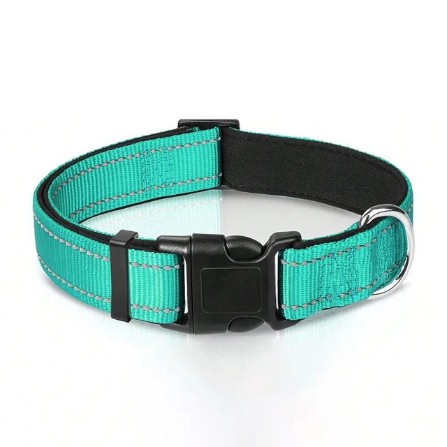 Reflective Dog Collar Soft Padded Breathable Safety Stripes Adjustable Cute Puppy Pet Necklace for Small Medium Large Dog 6
