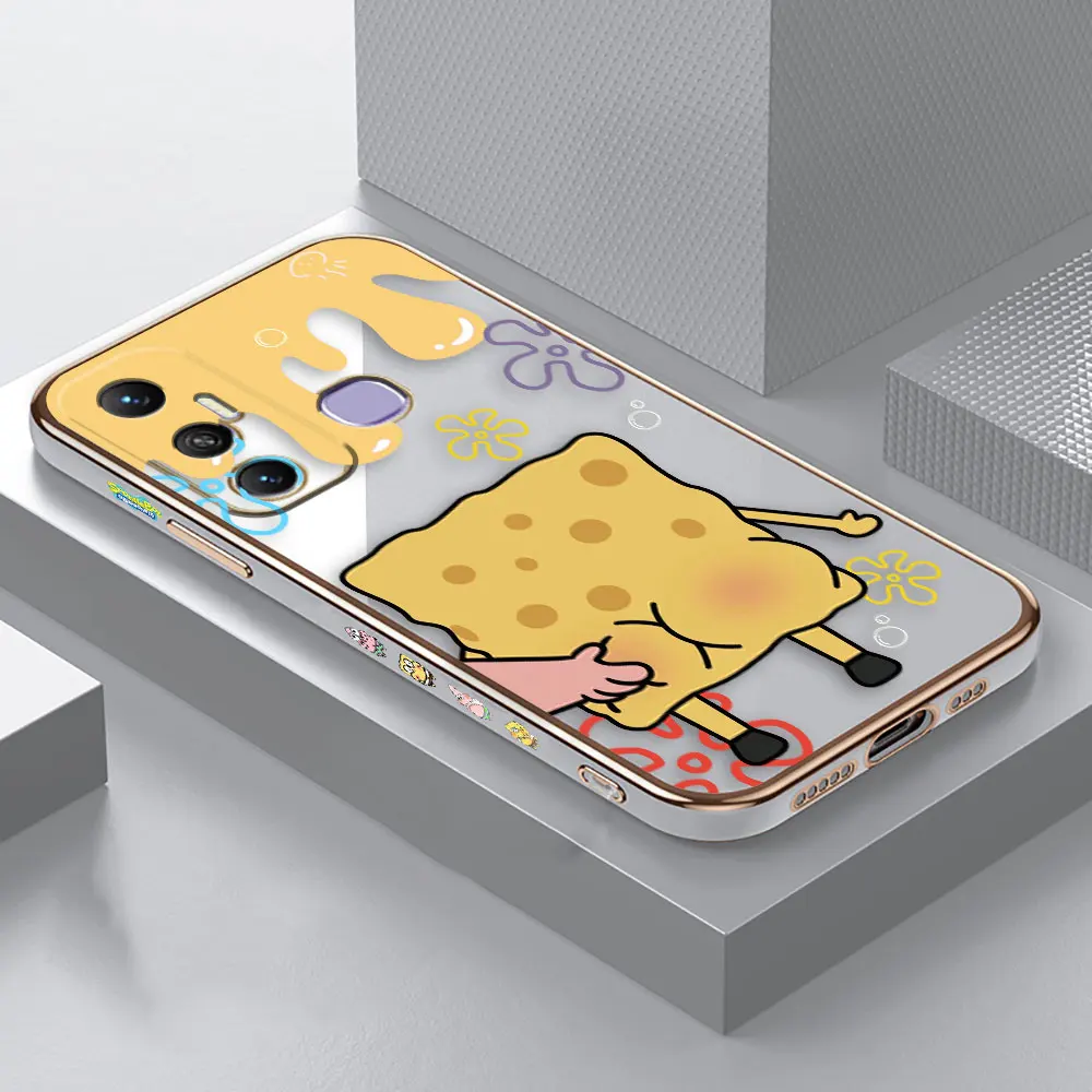 thumbnail image 1 of Smooth E-TPU Phone Case Infinix TECNO POP SPARK 6 7 8 10 20 GO 20C CAMON 17 18 19 POVA 2 3 4 5 PRO Case Cute S-SpongeBob Cartoon, 1 of 5