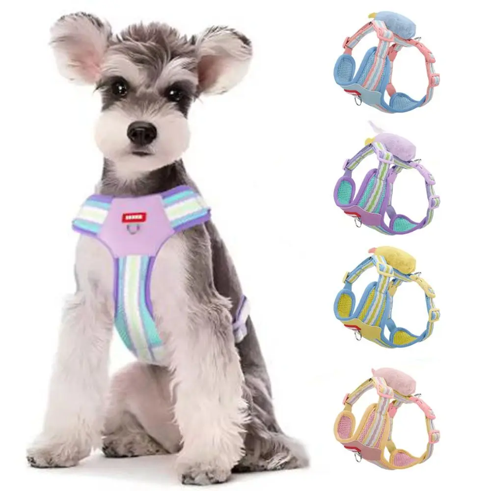 Escape Proof Dopamine Dog Harness Quicklace Soft Pet Chest Strap Breathable Adjustable Cat Jacket Harness for Dogs Cats