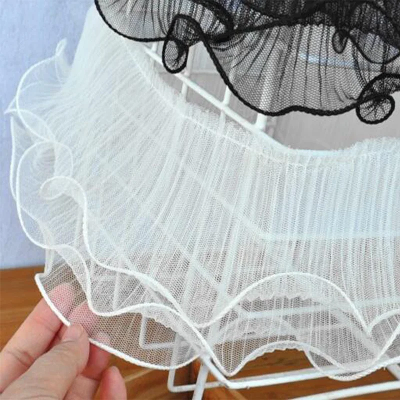 Lace Fabric Lace Ribbon Lace Sewing Supplies Lace Sewing Accessories Lace Decoration Lace Accessories Lace Garment Accessories Embroidery Flower Tulle Ruffle Applique Collar Fringe Wedding Decor