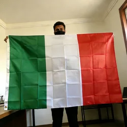 Large Italy Flag 150x90cm - Italian National Flag, Double Stitched Polyester for Outdoor and Indoor Decoration (5 Piece)