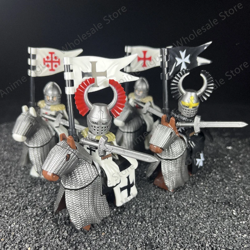 Tedesche Er Ord Teutonic Knights Templar Bricks Building Blocks Movie Mini Action Figures Heads Assembly Toys Kids Birthday Gifts2