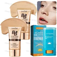 קרם הגנה מפני השמש BB של חילזון זהב SPF50 BB קרם בידוד לושן קונסילר לחות פנים 1