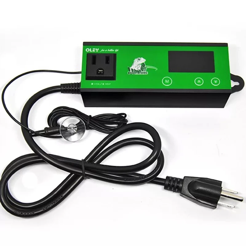 Digital Plug-in Thermostat ON/OFF Regulator Aquarium/Greenhouse Temperature Cont 