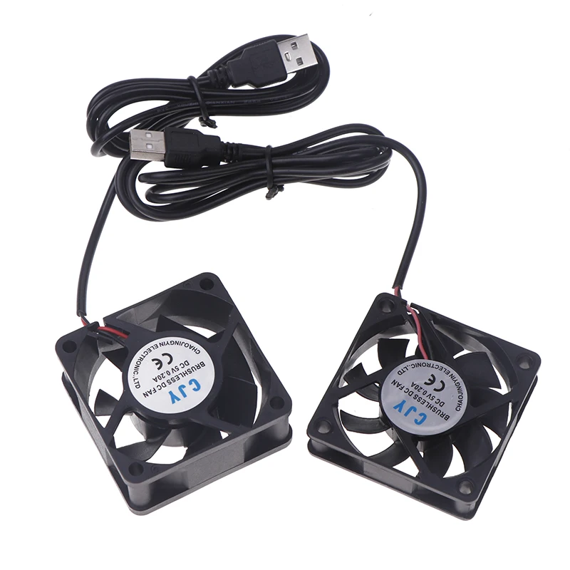 Cooling Fan Gaming Cooling Fan 1PC PC Computer Case Cooler 60mm USB Fan 5V Brushless Cooling Fans For Raspberry Radiator Ventilation Oil Bearing