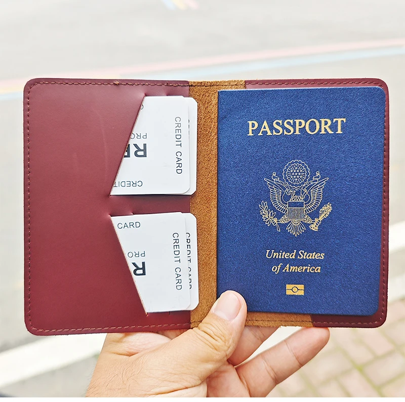 Handgefertigte Ukrainische Reisepasshülle Aus Echtem Leder_voghion.com