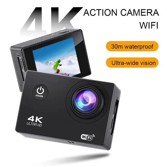 アクションカメラウルトラ HD 4K/30fps WiFi 2.0 インチ 140D