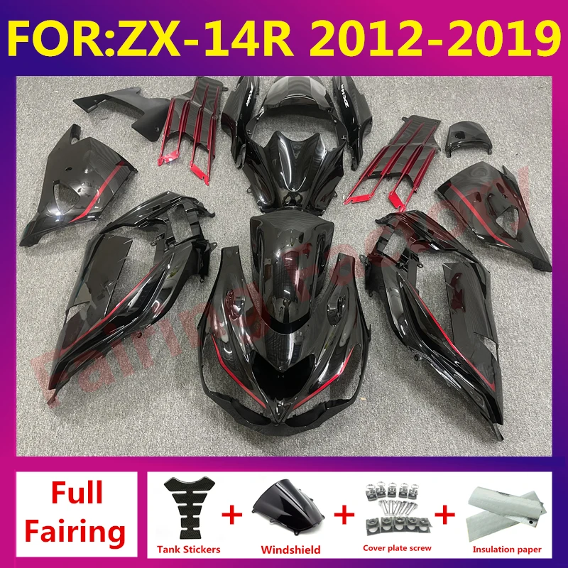 

Motorcycle Full Fairing Kit For kawasaki ZX14R ZX 14R 2012 2013 2014 2015 - 2019 ZX-14R Bodywork fairings zxmt set pink black