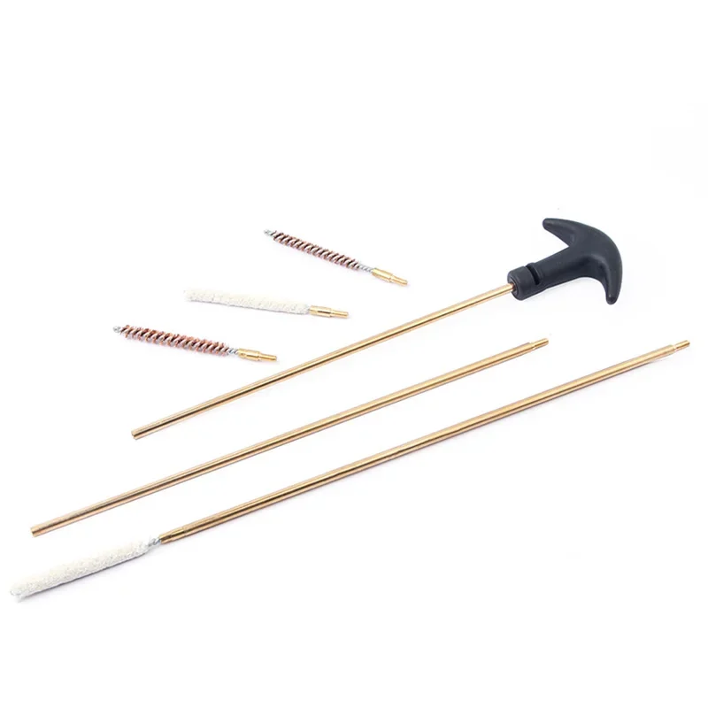 

7piece Bore Brush Gun Barrel Cleaning Kits Gun Care Cleaning Rod Brush Set Gun Cleaning Accessories Brass Rods Portable