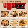 DMWD Household Sandwich Waffle Maker Electric Breakfast Machine Bread Toaster Hotpot Boiling Cooking Pot Frying Pan Baking Tool 2