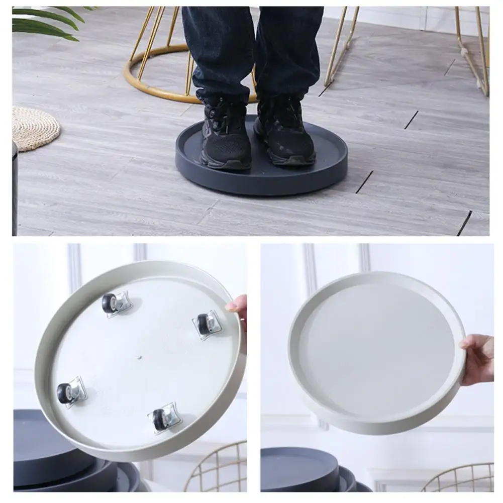 1pc New Nordic Style Flower Pot Saucer 4 Sizes Plant Tray Corrosion-resistant Mobile Wheels Design Plant Tray Home Decoration - Image 4