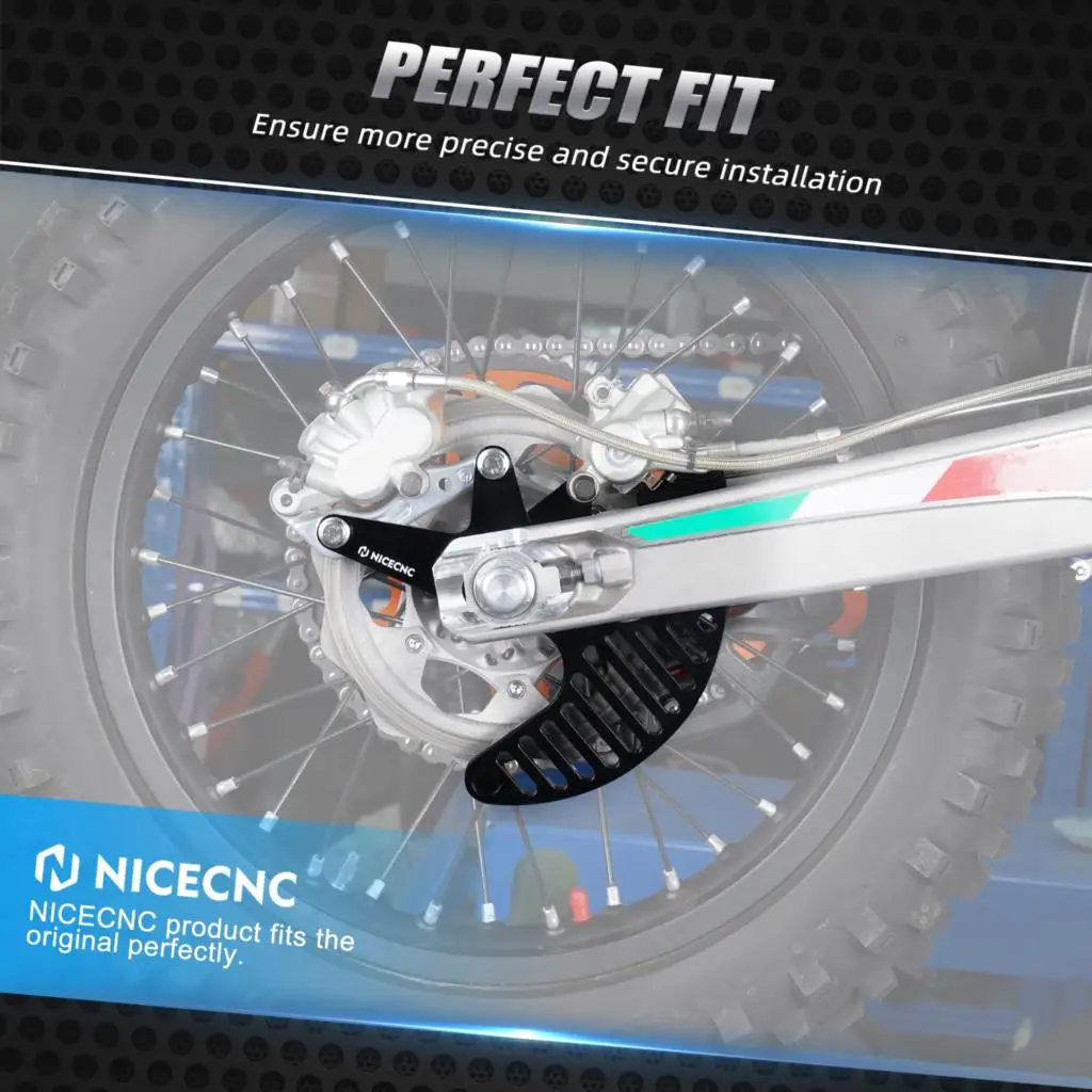 リアブレーキディスク保護カバ KTM Husqvarna 125-501 TE FE FC TC 2014-2017 CNC ブレーキキャリパーカバー Husqvarna 125 150 250 300 350 450 501 TC FC 2015-2025