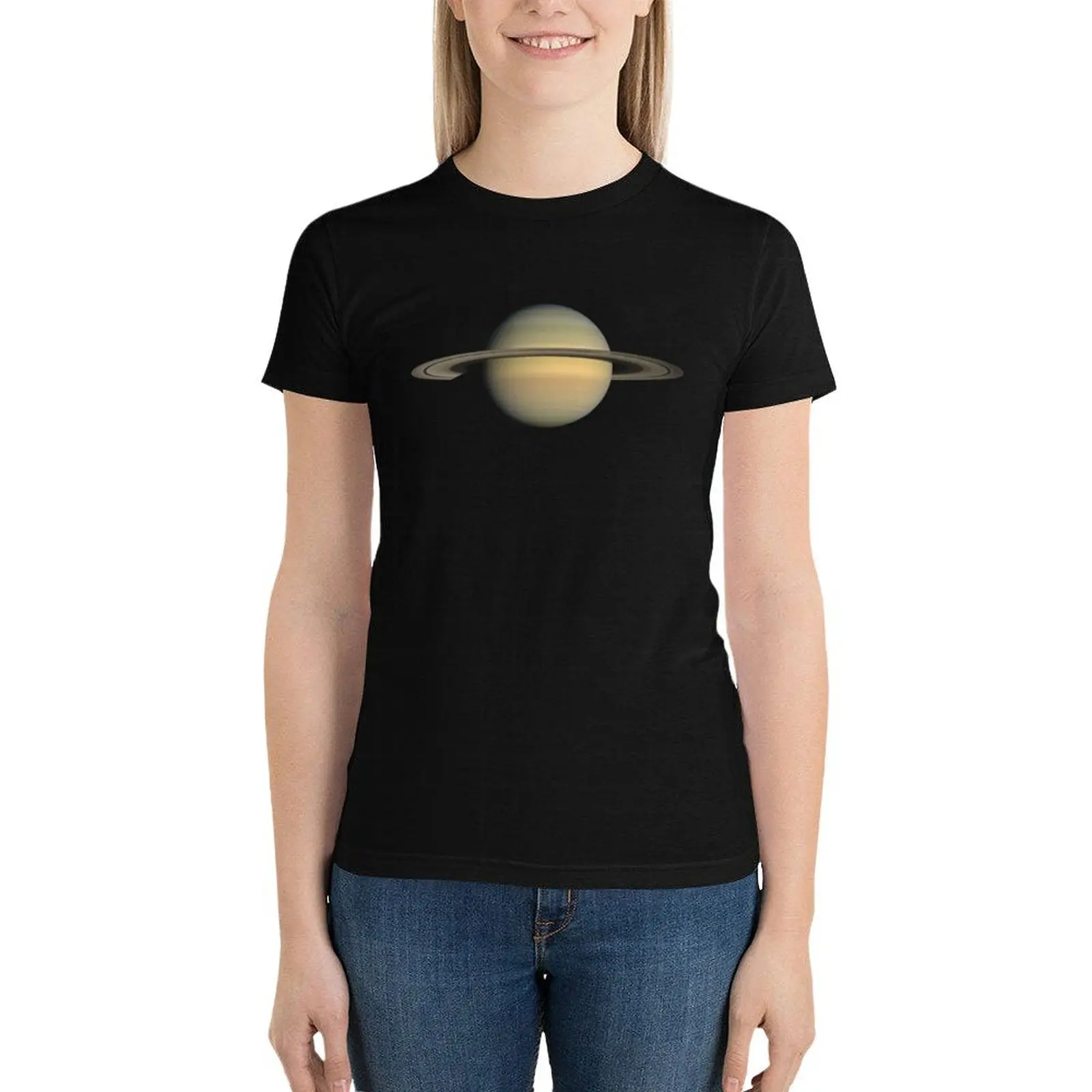 

Saturn T-Shirt summer top plus size tops t-shirts for Women graphic tees