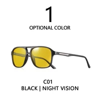 CRIXALIS pilote Vintage carré lunettes de soleil hommes femmes rétro conduite Vision nocturne lunettes de soleil femme luxe concepteur nuances UV400 4