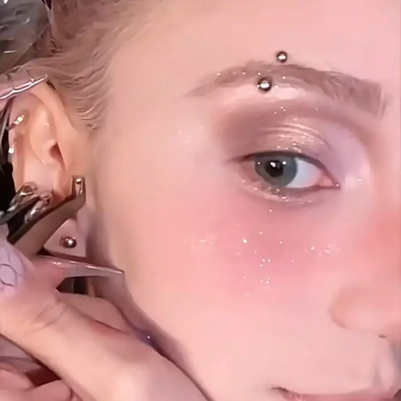 Waterproof Self Adhesive Lip Nose Ring Temporary Tattoos Stickers