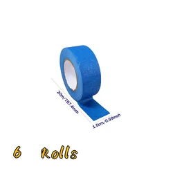 Blue Heavy Duty Double - Sided Outdoor Mounting Tape - Strong Adhesive for Home Decor and Fixtures (6 Rolls) (1.5cm)