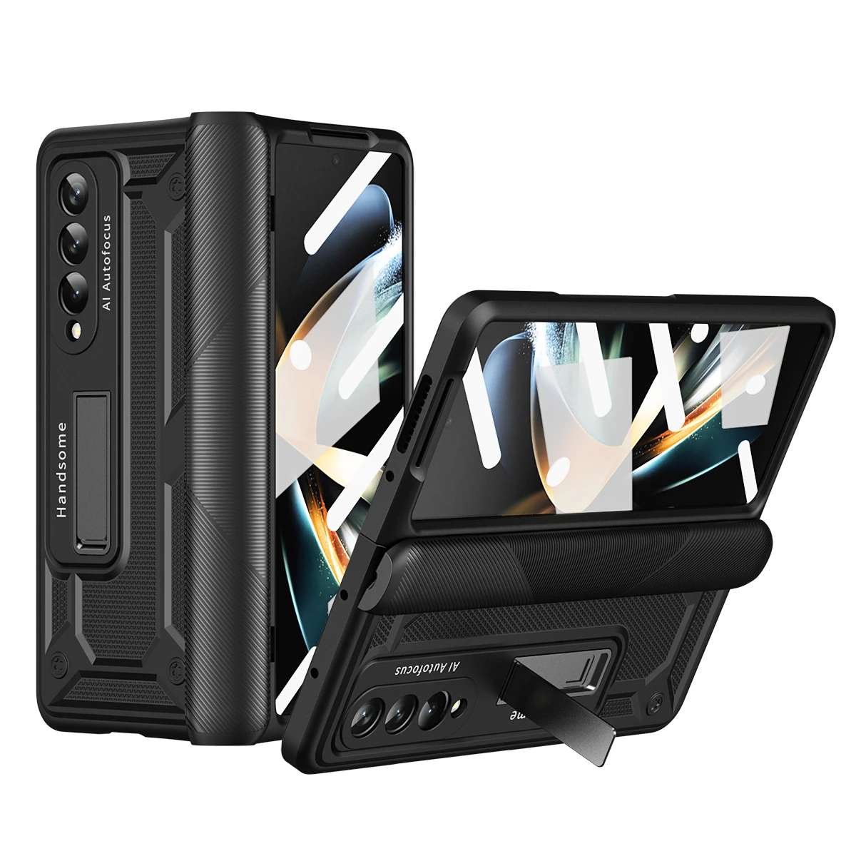 

Противоударный складной чехол для Samsung Galaxy Z Fold 4 5 фотоэлементов Fold3 Fold4 Fold2 Fold5 Fold 3 2 Zfold4 Переднее стекло пленка Coque