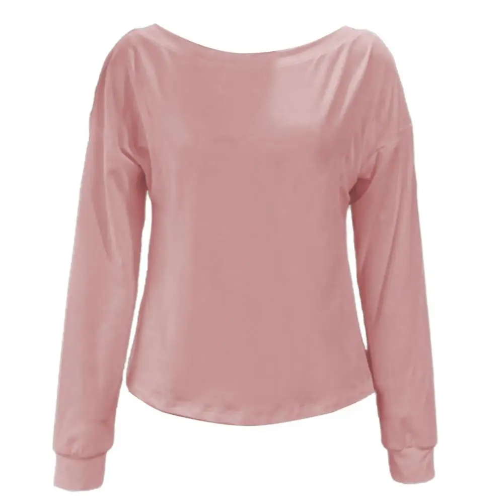 

Рубашка с косым воротником Элегантный женский пуловер Топы из мягкой эластичной ткани с косым воротником дизайн с металлической пряжкой классический крой