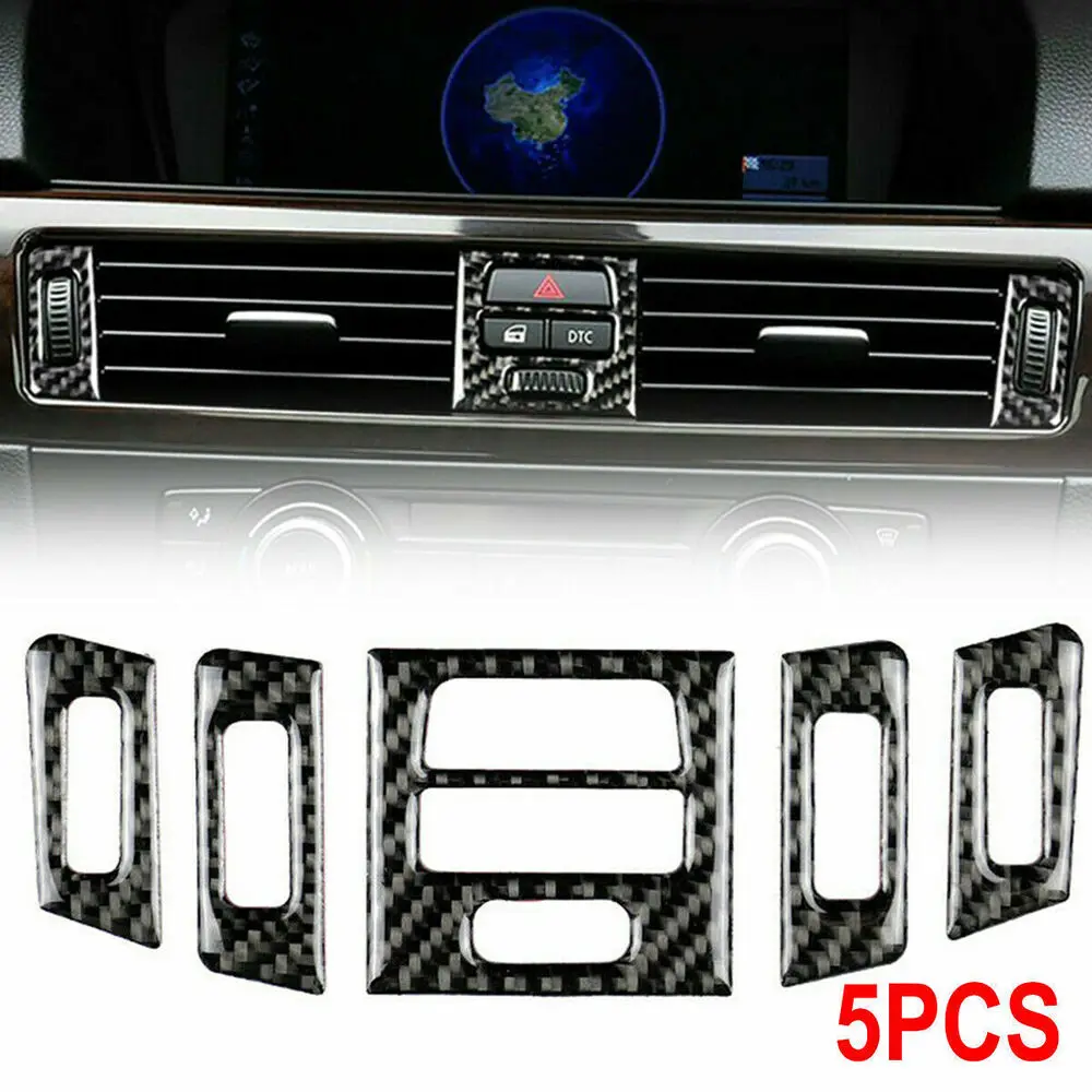 

Carbon Fiber Interior Air Vent Outlet Trim Cover For BMW 3 Series E90 2005-12