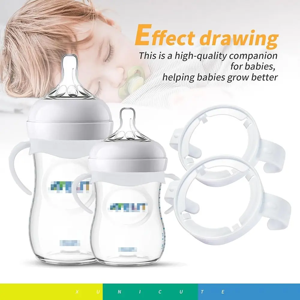 Easy Grip Baby Bottle Handles Universal Durable Baby Bottle Holder Safe Baby Feeding Bottle Accessories for Philips Avent 3