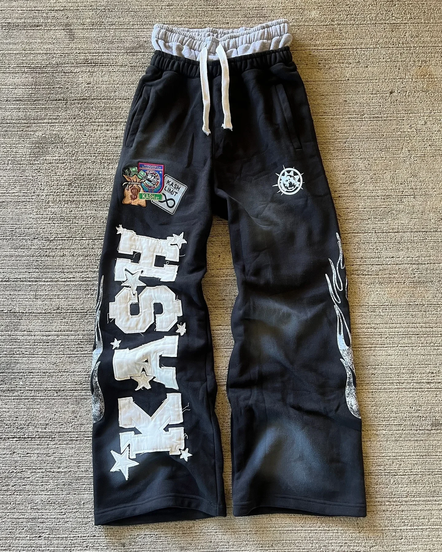 Pantaloni sportivi da uomo da donna americana Y2K Abbigliamento Hip Hop Patch Lettera Patch Pantaloni larghi Pantaloni da jogging con coulisse Punk Rock 2