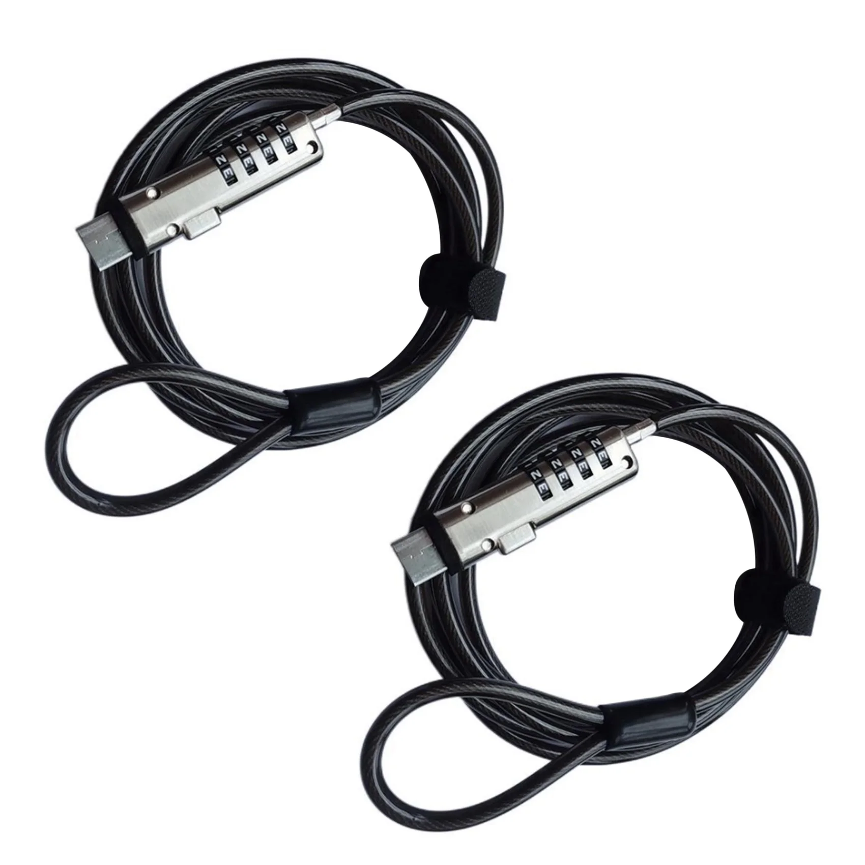 2X 보안 USB 번호 잠금 장치, 노트북, 태블릿, 프로젝터, TV의 도난 방지 기능에 사용됨