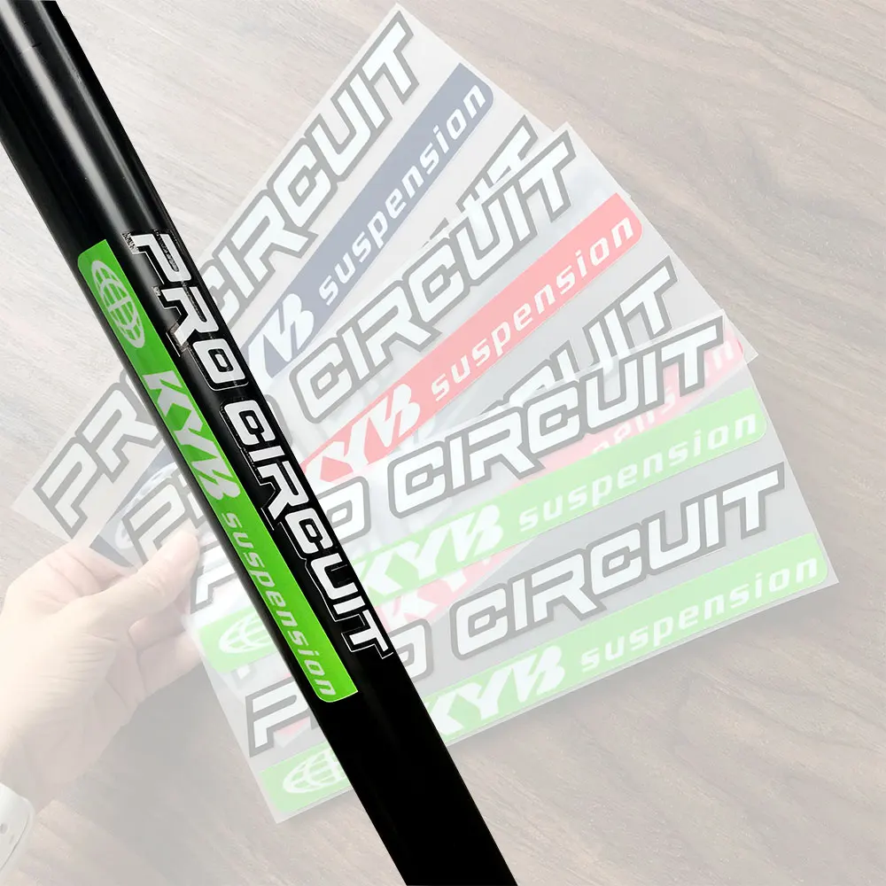Reflective KYB Racing Suspension Shock Motorcycle Decal Sticker For Kawasaki Z900 MT07 Tmax Suzuki Benelli KTM Honda motorcycle stickers