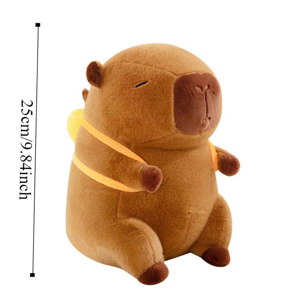 Wealth Tree Capybara Plush Doll Soft PP Cotton Simulation Capybara Toy Stuffed Animal Stuffed Capybara Doll Birthday Gifts