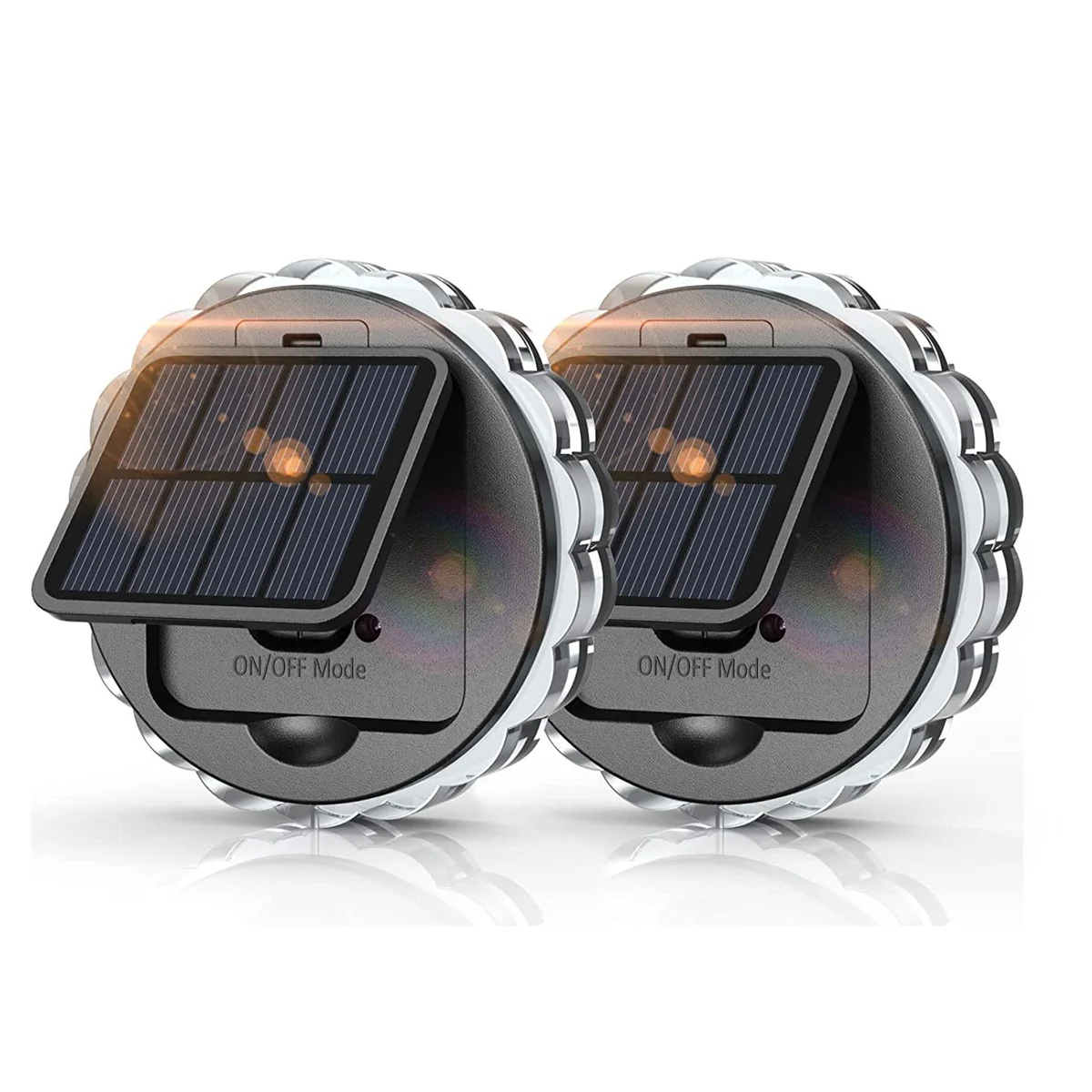 

Solar Outdoor Fence Lights for Yard, 2 Pack Solar Landscape Path Lights Outdoor Decorative Lights Waterproof for Garden